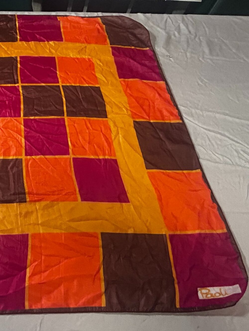 Vintage Paoli silk scarf
